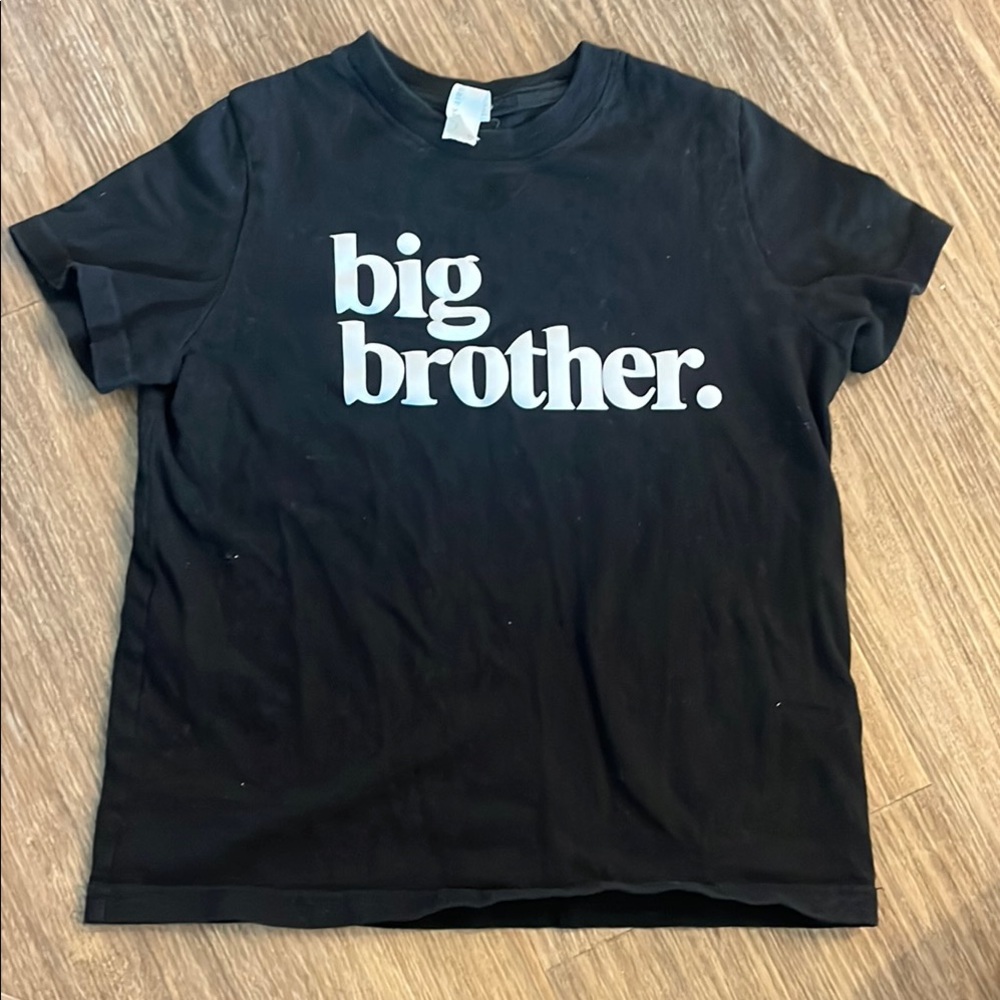 Black 'Big Brother' t Shirt kids 4t (5/6)